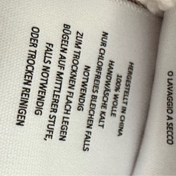 Equipment Stefania Wool Cable Knit Cropped Sweater in Cream | Size S - Picture 7 of 8